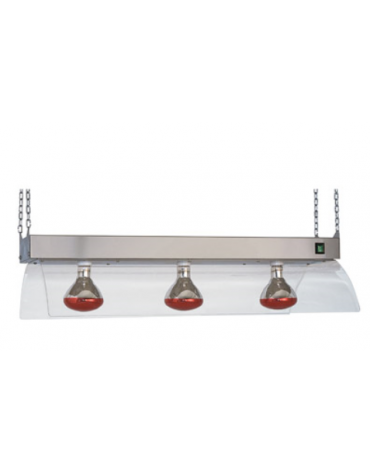 Lampade ad infrarossi a sospensione GN 3x1/1 cm 104x53x24h - N° 3 Lampade