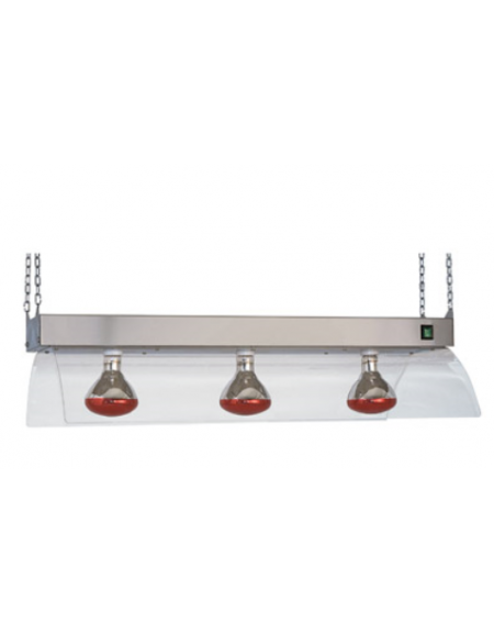 Lampade ad infrarossi a sospensione GN 3x1/1 cm 104x53x24h - N° 3 Lampade