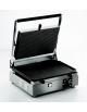PIASTRA PANINI MEDIA LISCIA SOTTO E RIGATA SOPRA IN GHISA VETROCERAMICATA - POTENZA W2050 - Piano inferiore mm 355x255