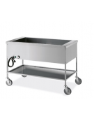 Carrello termico bagnomaria telaio a giorno capacità 1 x 1/1 GN - cm 49x60x84h
