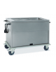 Carrello termico armadiato-vasca unica capacità 3 x 1/1 GN cm 134x72x96h