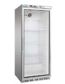 VETRINA FRIGORIFERA 1 PORTA A VETRO +2° +8°C - Capacità Litri 570 - CM 77,7X69,5X189,5H - ESTERNO INOX