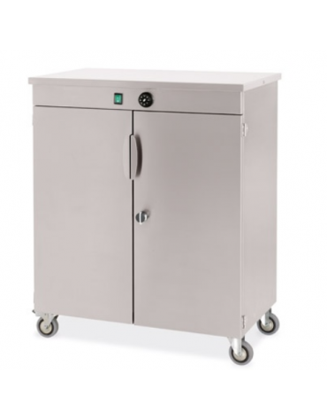 Mobiletto scaldapiatti per N° 100 piatti ø Max Piatti cm 32 cm 77x46x80h