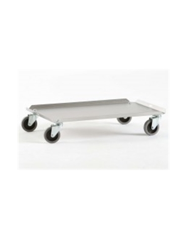Carrello Portacassette cm.60X40 Acciaio inox 12/10