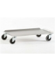 Carrello Portacassette pizza cm 60X40 in Acciaio inox 12/10 - N° 4 Ruote girevoli diametro mm 80 -Dimensioni esterne cm 65x45x12