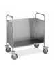 Carrello trasporto piatti impilato in acciaio inox AISI 304 - Portata piatti 200 - cm 84x51x91h