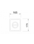 Vaschetta fruttini GN 1/6 ad incasso