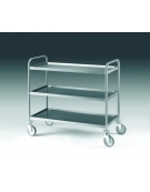 CARRELLO ACCIAIO INOX 3 RIPIANI  CM 89x59x96H - Portata 180 kg