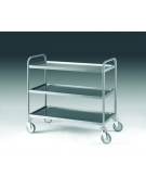 CARRELLO ACCIAIO INOX 3 RIPIANI  CM 89X59X96H