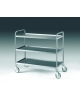 CARRELLO ACCIAIO INOX 3 RIPIANI CM 109X59X96H - Portata kg 80