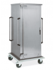Armadio portateglie portavassoi neutro in acciaio inox AISI 304 - portata 12 Teglie EN 53x37 - cm 78x73x191h