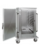 Armadio portateglie coibentato neutro-struttura in doppia parete portata 13 - 1/1 GN cm 78x73x151h