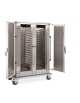 Armadio portateglie portavassoi coibentato neutro portata 24 Teglie EN 53x37 - cm 131x73x191h