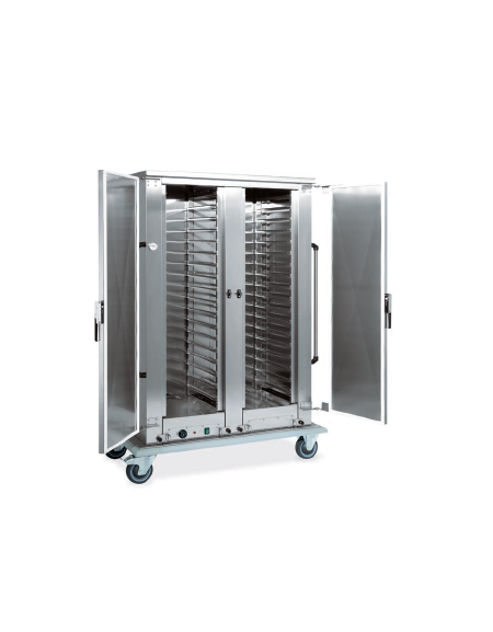 Armadio portateglie coibentato riscaldato- portata 26 Teglie 1/1 GN cm 131x73x151h