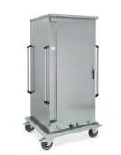 Armadio portateglie-portavassoi coibentato caldo- portata 18 Teglie 60x40 - supporti L - cm 93x88x191h