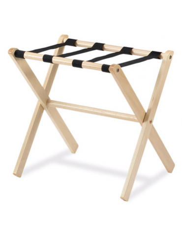 Reggivaligie in legno - colore legno naurale senza sponda cm 48x48x58h