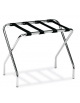 Reggivaligie realizzato in acciaio cromato - Cinghie in PVC - cm 56x33x41h