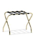 Reggivaligie realizzato in acciaio ottonato - cm 56x33x41h