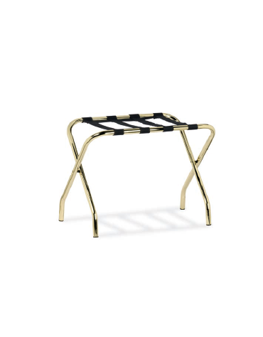 Reggivaligie realizzato in acciaio ottonato - cm 56x33x41h
