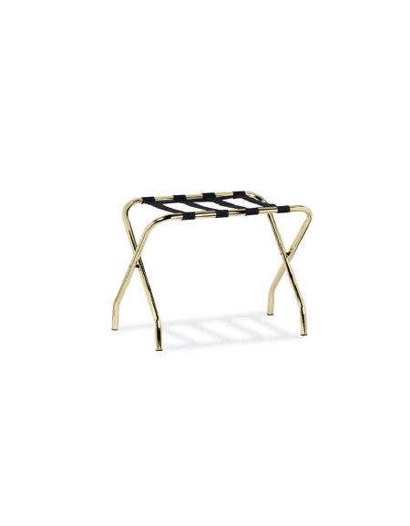 Reggivaligie realizzato in acciaio ottonato - cm 56x33x41h