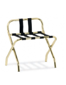 Reggivaligie in acciaio ottonato con sponda cm 56x40x58h