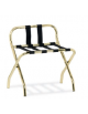 Reggivaligie in acciaio ottonato con sponda - cm 56x40x62h