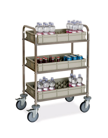 Carrello per rifornimento minibar frigobar cm 73x47x102h