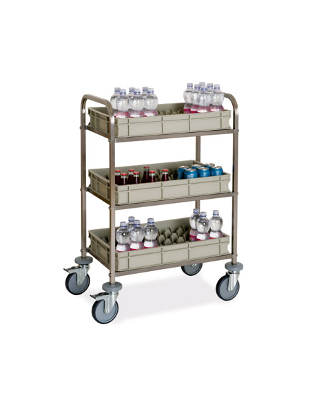 Carrello per rifornimento minibar frigobar cm 73x47x102h