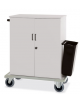 Carrello per rifornimento minibar frigobar chiuse con ante a battenti con chiave - cm 100x62x119h