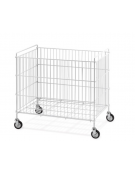 Cestone portabiancheria in filo di acciaio verniciato  - Dimensioni cm 80x51x75h