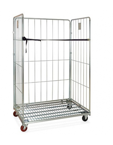Carrello Roll container con due sponde laterali - cm 120x81x180h