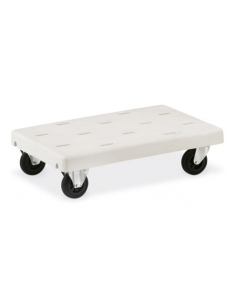 Portacasse realizzato in polietilene senza manico - 4 ruote - cm 92x57x27h