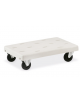 Portacasse in polietilene senza manico - 4 ruote - cm 92x57x27h