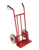 Carrello portacasse Struttura in tubo e pianale in lamiera di acciaio verniciato colore rosso - 2 ruote - cm 53x44x105h