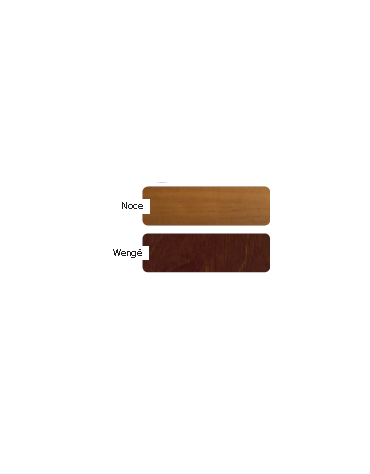 Carrello di servizio in legno due piani colore noce o wengè cm 110x40x82h