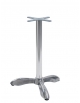 Base con struttura in alluminio con piedini regolabili - Per piano tondo - H cm 70