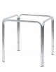 Base con struttura in alluminio Ø 28 x 1,8 mm a quattro gambe - Per piano quadrato cm 80x80x71h