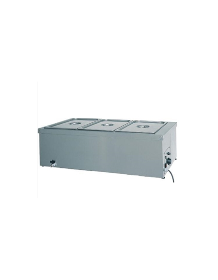 Tavola calda da banco inox bagnomaria - capacità 1x 1/1 GN cm 49x60x32 h Tavola calda da banco inox bagnomaria - capacità 1x 1/1 GN cm 49x60x32 h