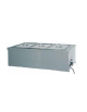 Tavola calda da banco inox con resistenza a secco - capacità 3x 1/1 GN - cm 110x60x32h