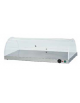 Piano caldo inox AISI 304 per riscaldare con cupola in plexiglass semicilindrica - potenza 600W - cm 100x50x30h