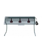 Telaio con 3 lampade a raggi infrarossi - Dimensioni cm 127x55x70h