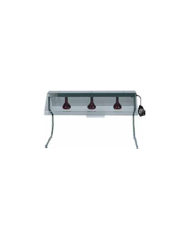 Telaio con 3 lampade a raggi infrarossi - Dimensioni cm 127x55x70h