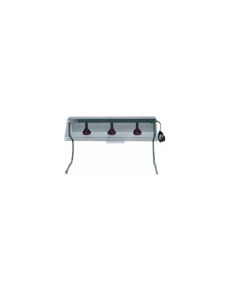 Telaio con 3 lampade a raggi infrarossi - Dimensioni cm 127x55x70h