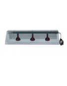 Telaio lampada infrarossi da appendere - 3 lampade - Dimensioni cm 128x68x25h