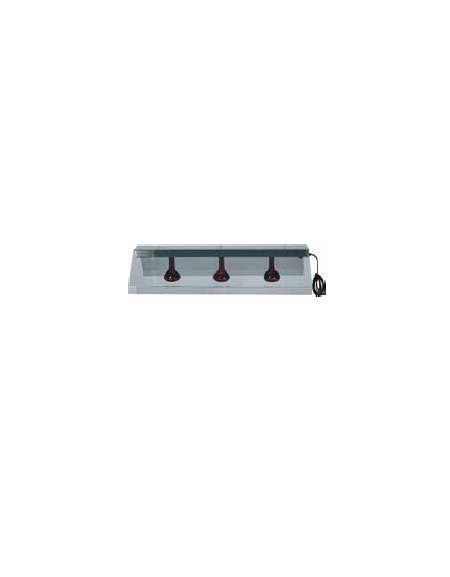 Telaio lampada infrarossi da appendere - 3 lampade - Dimensioni cm 128x68x25h
