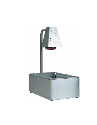 Contenitore GN per condimento o mantenimento fritti con una lampada ad infrarossi cm 60x33x68h