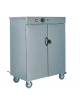 Mobiletto scaldapiatti con ruote - portata 120 piatti - cm 70x42x95h