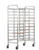 Carrello portavassoi rinforzato inox - 30 vassoi GN - cm 118x62x174h