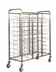 Carrello portavassoi universale inox - 30 vassoi - cm 138x62x175h