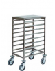 Carrello portateglie inox - Portata  8 teglie GN 1/1 - cm 44,5x62x94h